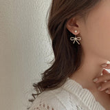 Bow Tear Drop Earrings l Women l Fashion