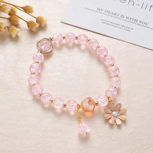 Daisy Bracelet for Women Girls l Pink l Fashion