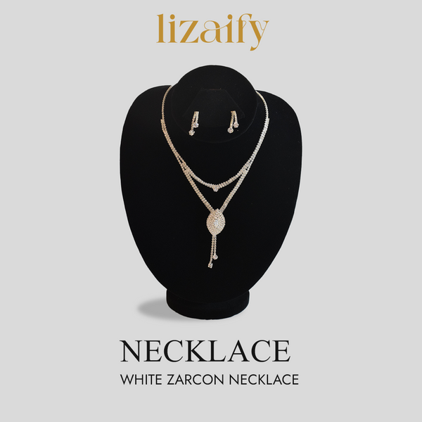 White Zircon Necklace