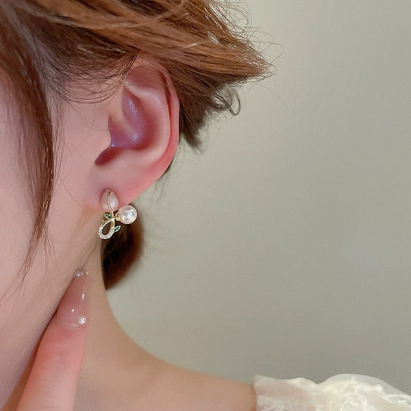 Rose Ear Tops Pair