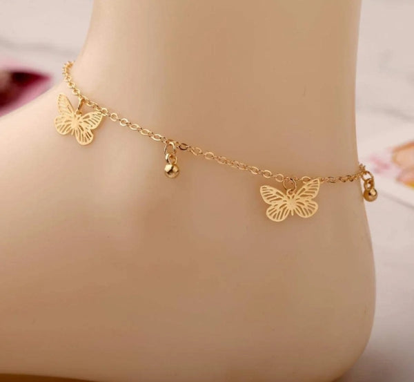 Fashionable Butterfly Anklet – Women's Jewelry