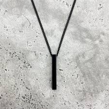 BLACK VERTICAL BAR PENDANT