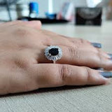 S925 Black Onyx and Diamond