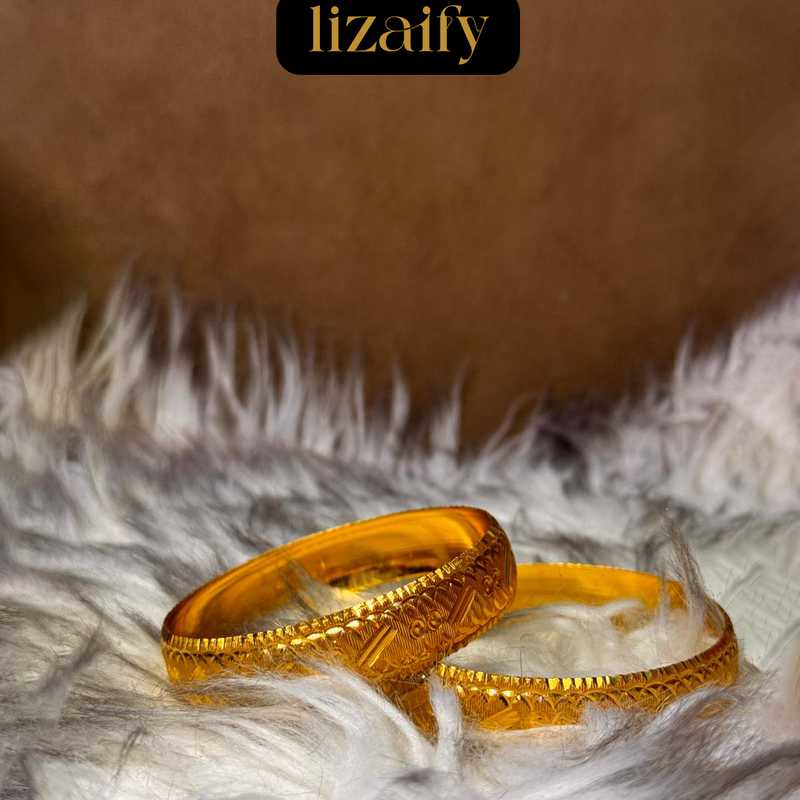 Gold Bangles |1 Karat Silver|